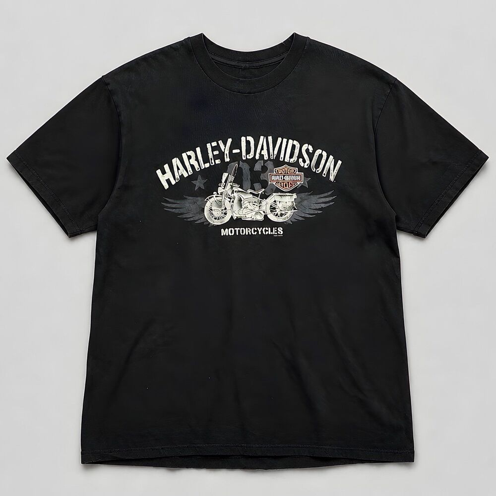 Harley Davidson Motorcycle T-shirt Black X-Large Rossiter’s Sarasota Florida